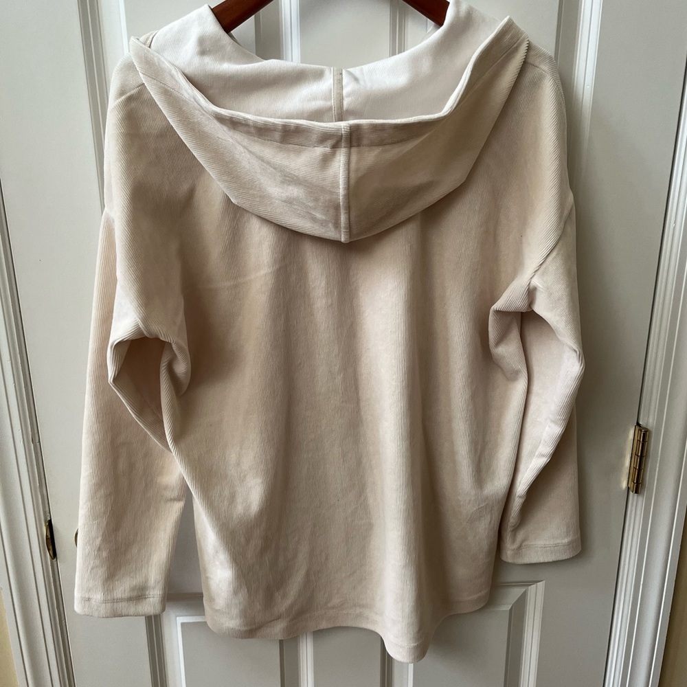 J.Jill Ribbed hooded pullover tunic - Picture 3 of 7